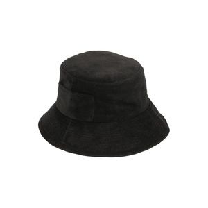 Black terry bucket hat